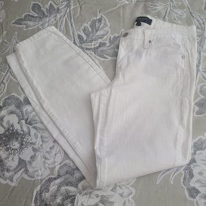 Nine West White Skinny Leg Jeans Size 8 EUC